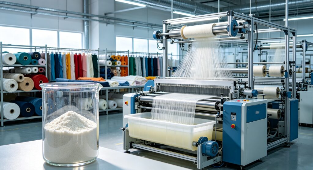 Textile manufacturers use industrial gelatin during fabric processing and finishing.